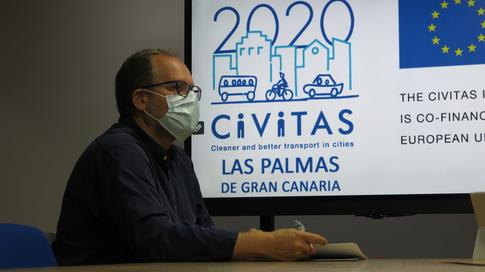 El concejal de Movilidad del Ayuntamiento de Las Palmas de Gran Canaria, José Eduardo Ramírez