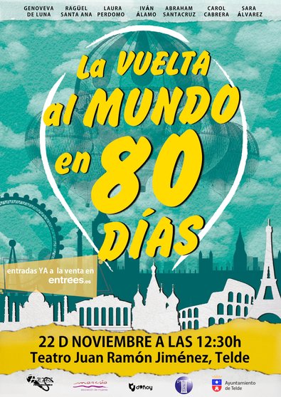 Cartel 'La Vuelta al Mundo en 80 Días' 