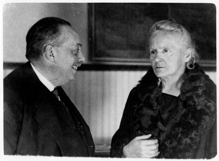 Blas Cabrera Felipe y Marie Curie