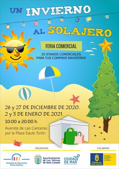 Feria comercial 'Un invierno al Solajero' en la Avenida de Las Canteras