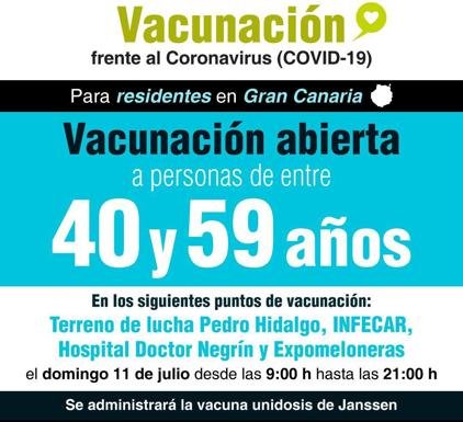Vacunación abierta en Gran Canaria