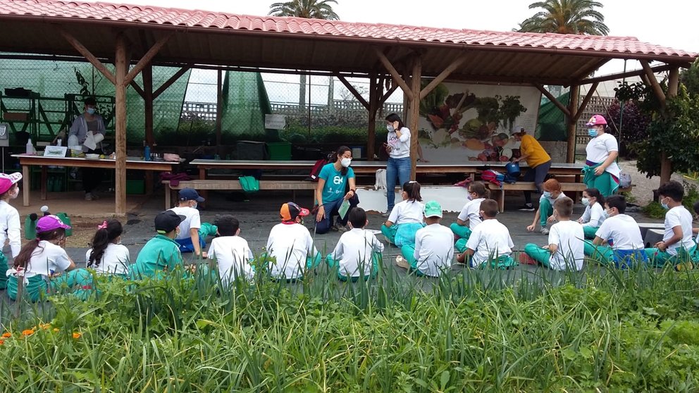 El Cabildo abre la actividad formativa de su Granja a estudiantes de FP Agraria y de Hostelería y Turismo