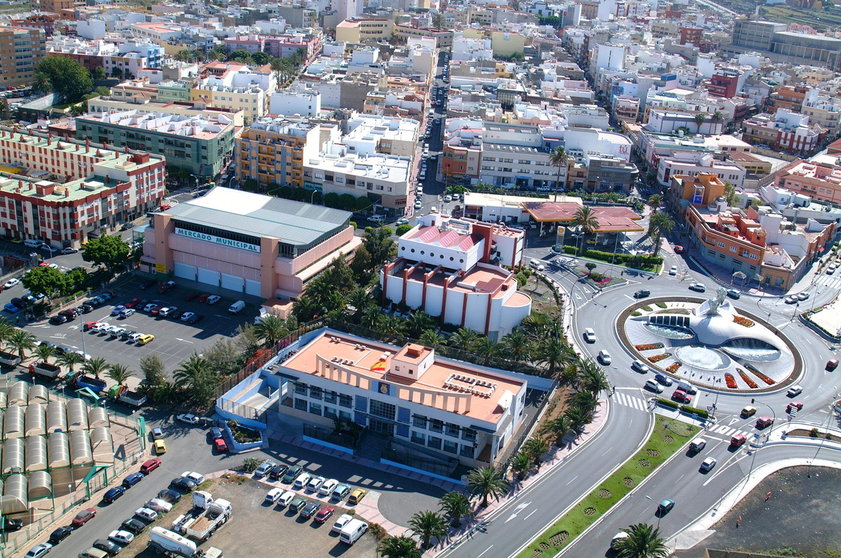 Vista aérea del municipio de Telde