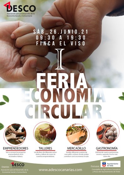 Telde promueve la I Feria de Economía Circular en la Finca El Viso el próximo sábado
