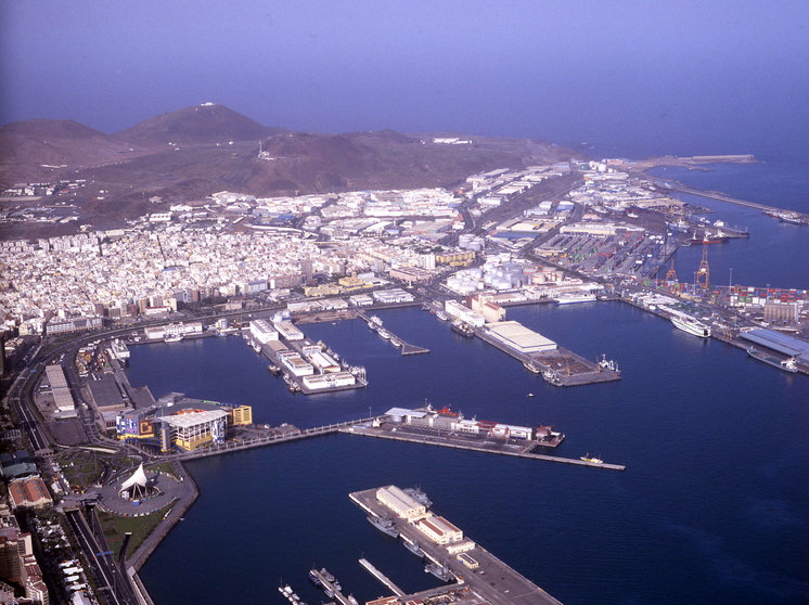 Vista aérea del Puerto Las Palmas