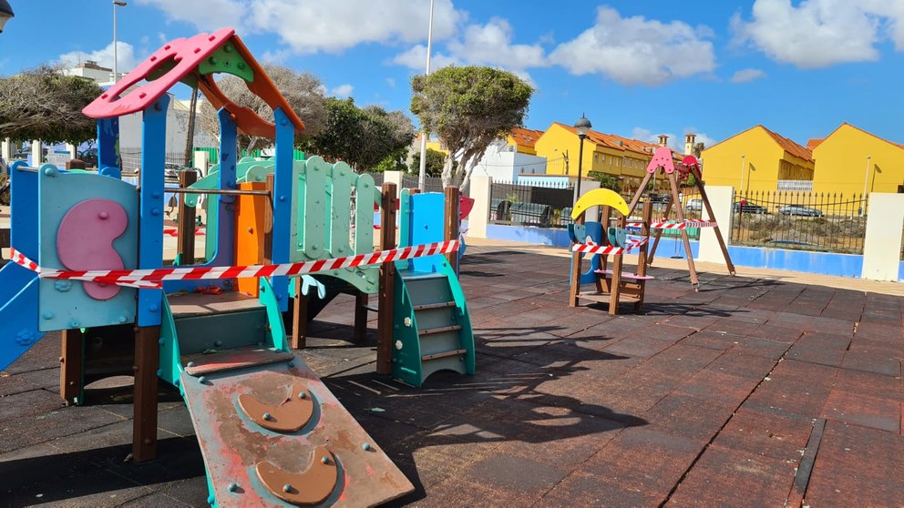 Precintados los parques infantiles y deportivos de Telde por el nivel 4 de alerta