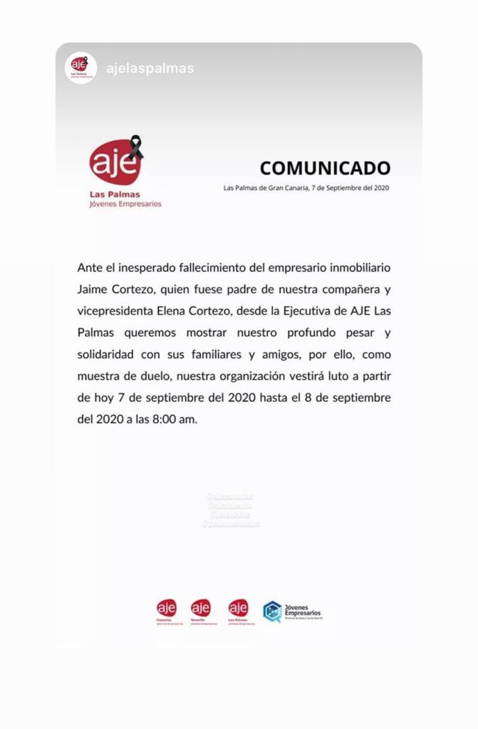 Comunicado AJE Las Palmas